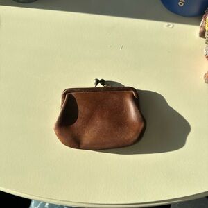 Vintage Coach Kisslock Coin Purse - brown